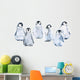 Six Baby Emperor Penguins Wall Decal Sticker Set