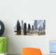 Science-fiction City Landscape Matte Wall Decal
