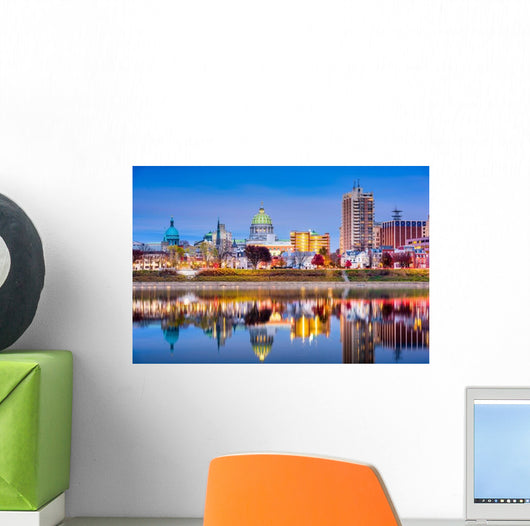Harrisburg Pennsylvania Skyline Wall Decal
