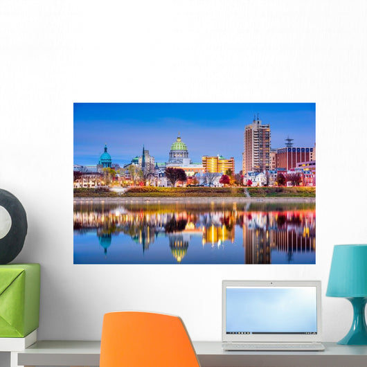 Harrisburg Pennsylvania Skyline Wall Decal