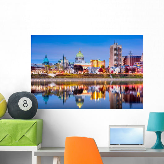 Harrisburg Pennsylvania Skyline Wall Decal