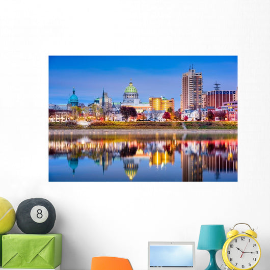 Harrisburg Pennsylvania Skyline Wall Decal