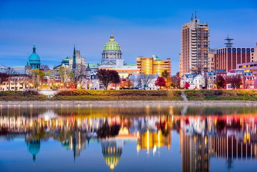 Harrisburg Pennsylvania Skyline Wall Decal