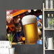 beer on bar counter Wall Mural