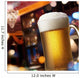 beer on bar counter Wall Mural