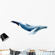 Watercolor Whale Wall Decal