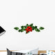 Clipping Path Branch Holly Wall Decal
