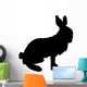 Silhouette Bunny Rabbit White Wall Decal