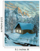 Winter Mountains and Chalet Wall Mural