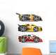 Racing Cars Wall Decal Sticker Set