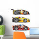 Racing Cars Wall Decal Sticker Set