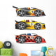 Racing Cars Wall Decal Sticker Set