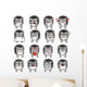 Funny Hedgehogs Wall Decal Sticker Set