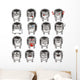 Funny Hedgehogs Wall Decal Sticker Set