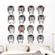 Funny Hedgehogs Wall Decal Sticker Set