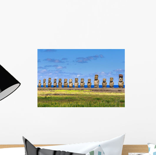 Moais Ahu Tongariki Easter Wall Decal