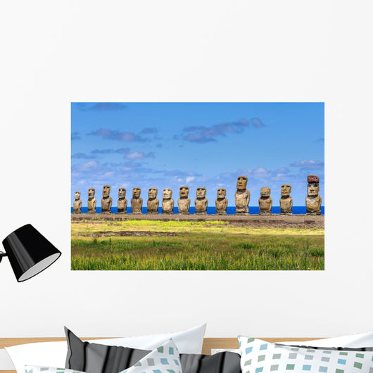 Moais Ahu Tongariki Easter Wall Decal