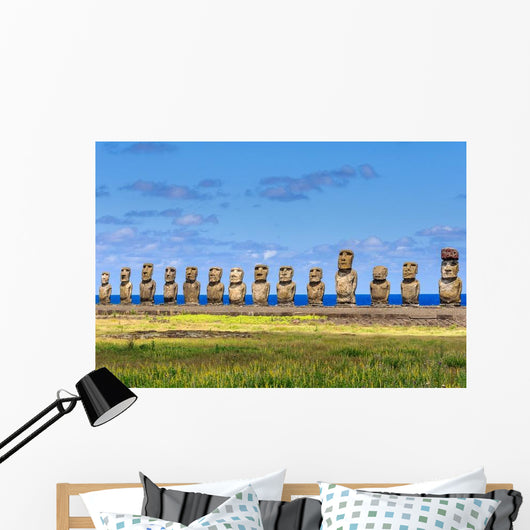 Moais Ahu Tongariki Easter Wall Decal