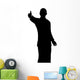 Silhouette Isolated on a White Wall Decal