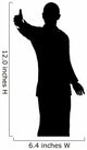 Silhouette Isolated on a White Wall Decal