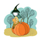 Scandinavian Autumn Halloween Wall Decal