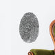 thumbprint over white Wall Decal