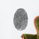thumbprint over white Wall Decal