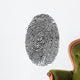 thumbprint over white Wall Decal