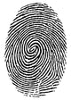 thumbprint over white Wall Decal