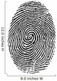thumbprint over white Wall Decal