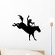 Horseback Rodeo Cowboy Silhouette Wall Decal