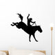 Horseback Rodeo Cowboy Silhouette Wall Decal