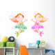 Two ballerina fairies Wall Decal