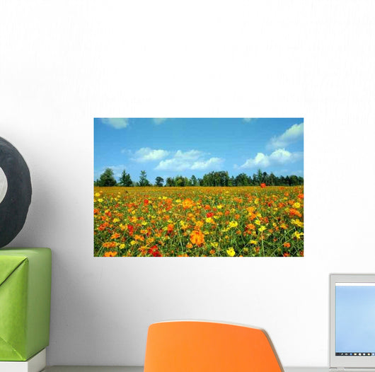 Field Wildflowers Wall Decal Design 2