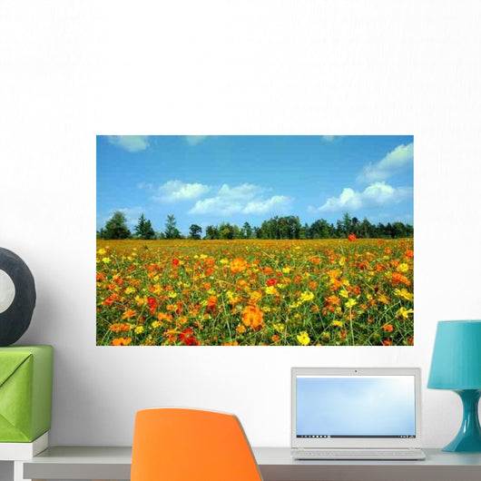 Field Wildflowers Wall Decal Design 2
