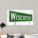 3D Rendering Green Highway Wall Decal Design 1