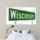 3D Rendering Green Highway Wall Decal Design 1