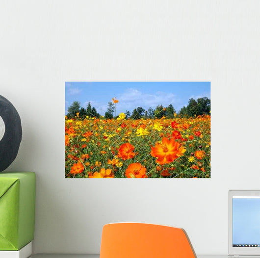 Field Wildflowers Wall Decal Design 1