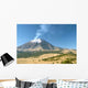 Active Snowcapped Popocatepetl Volcano Wall Decal Design 2