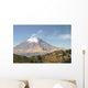 Active Snowcapped Popocatepetl Volcano Wall Decal Design 1
