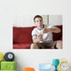 Gamer on the couch Wall Mural