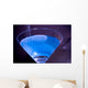 blue electric martini Wall Mural