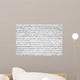 White brick wall Wall Mural