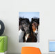 Couple Horses Grassland Wall Mural