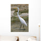 White Heron Ardea Herodias Wall Mural