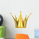 Golden Crown White Wall Decal