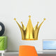 Golden Crown White Wall Decal