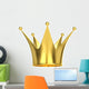 Golden Crown White Wall Decal