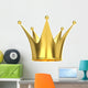 Golden Crown White Wall Decal