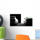 Black and White Cars Wall Mural